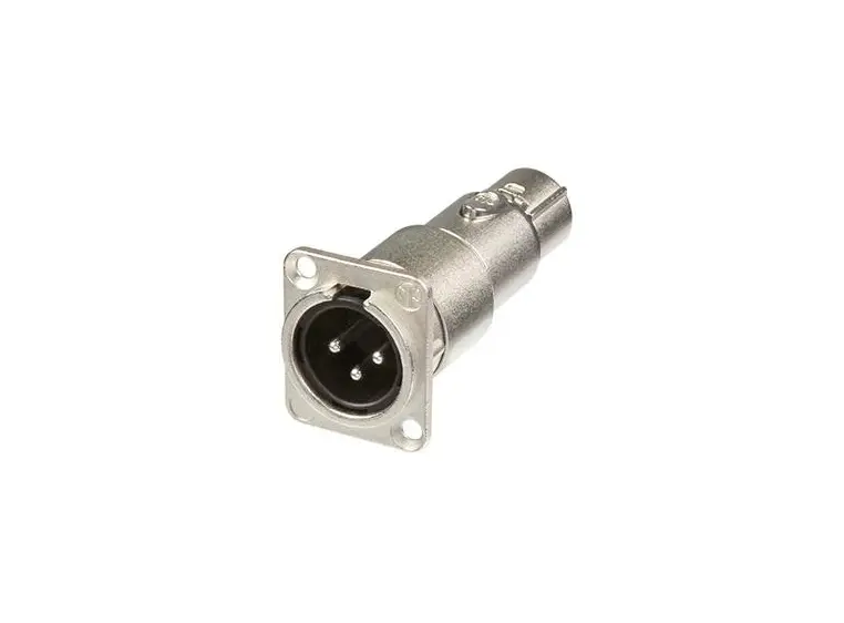 Neutrik 3-pole XLR feedthrough adapter Male 